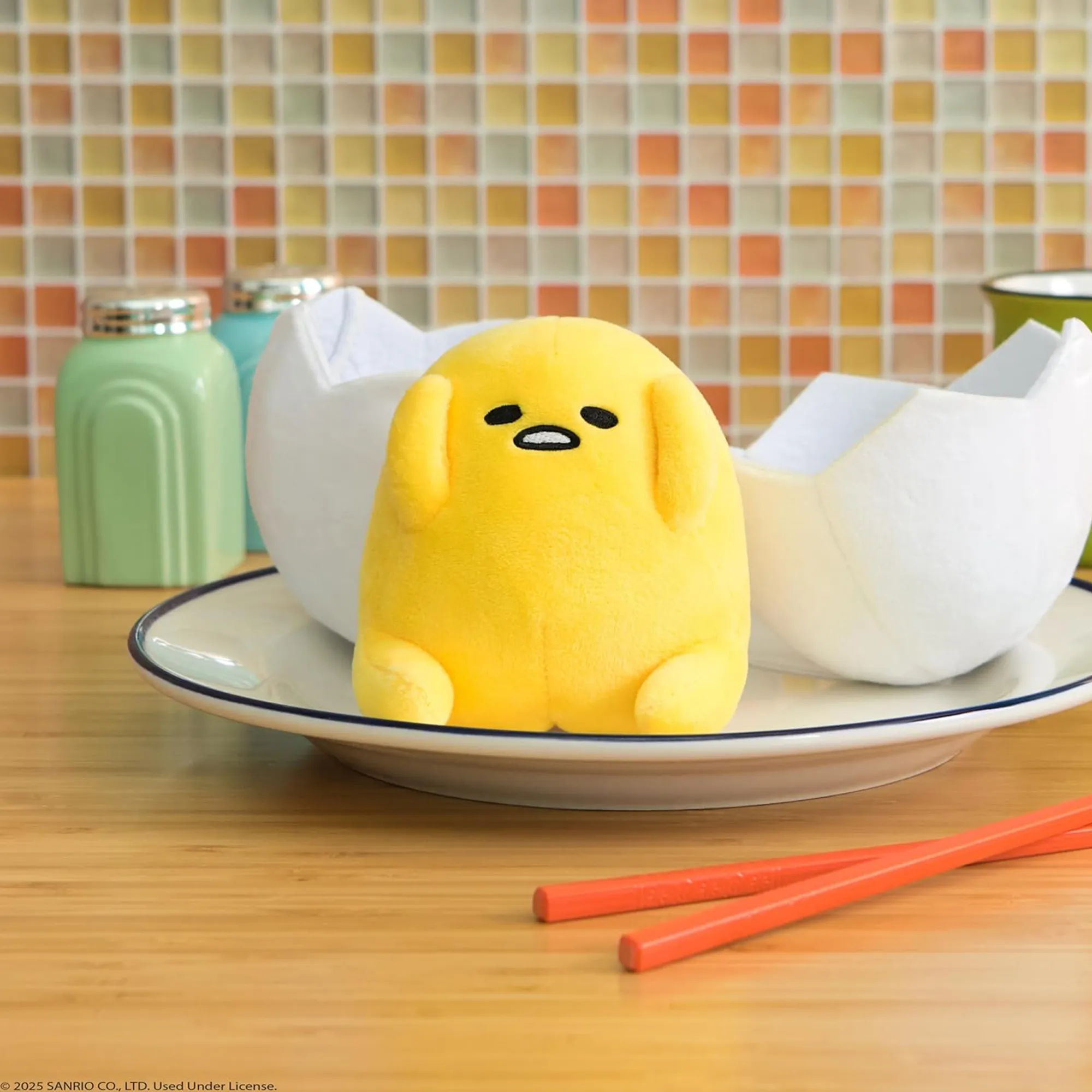 Gudetama Eggshell Mascot Plush sold by Sanrio product image thumbnail 2