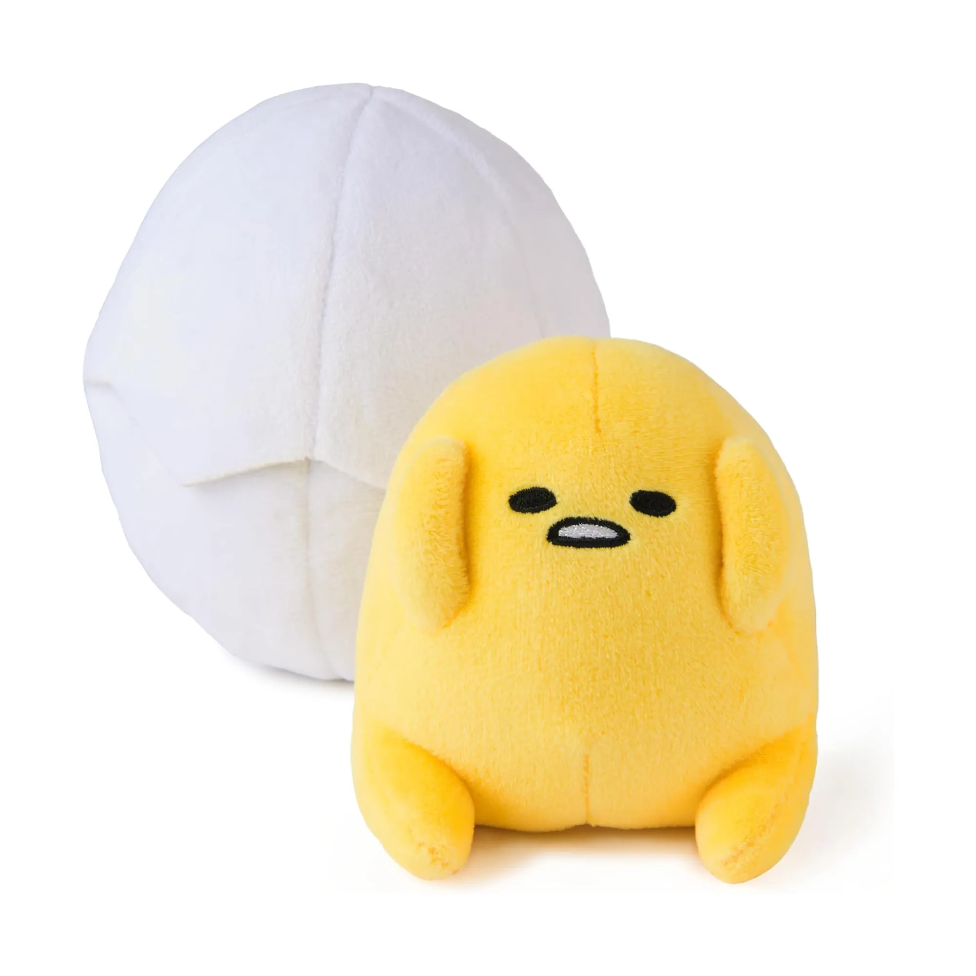 Gudetama Eggshell Mascot Plush sold by Sanrio
