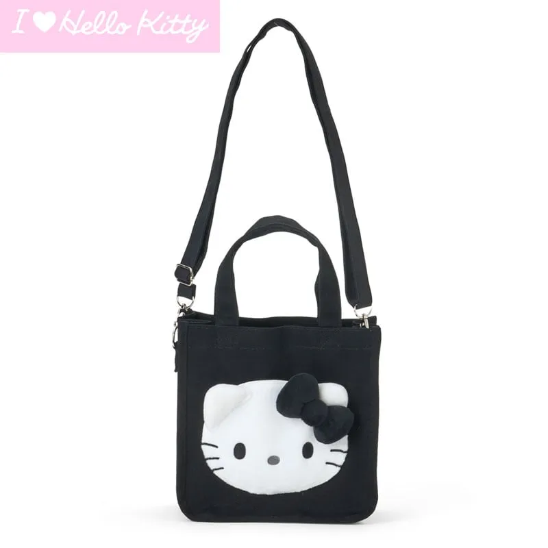 Hello Kitty 2-Way Black Mini Tote Bag (I Love Hello Kitty Series) made by Sanrio