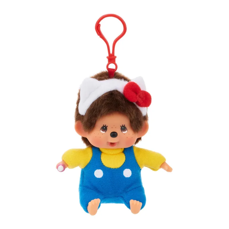 Hello Kitty x Monchhichi Plush Mascot Clip (Monchhichi) sold by Sanrio