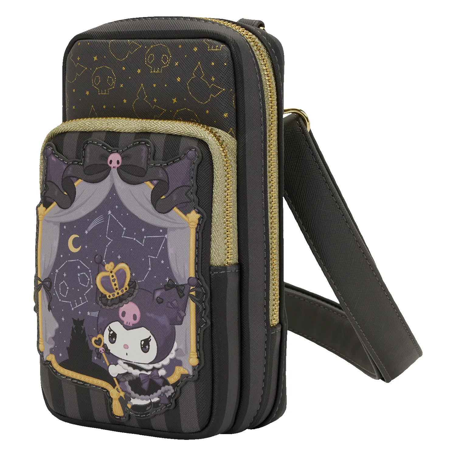 Kuromi x Loungefly 20th Anniversary Crossbody Phone Bag sold by Sanrio product image thumbnail 3