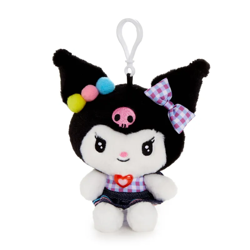 Kuromi Mascot Clip (Retro Denim Series) sold by Sanrio