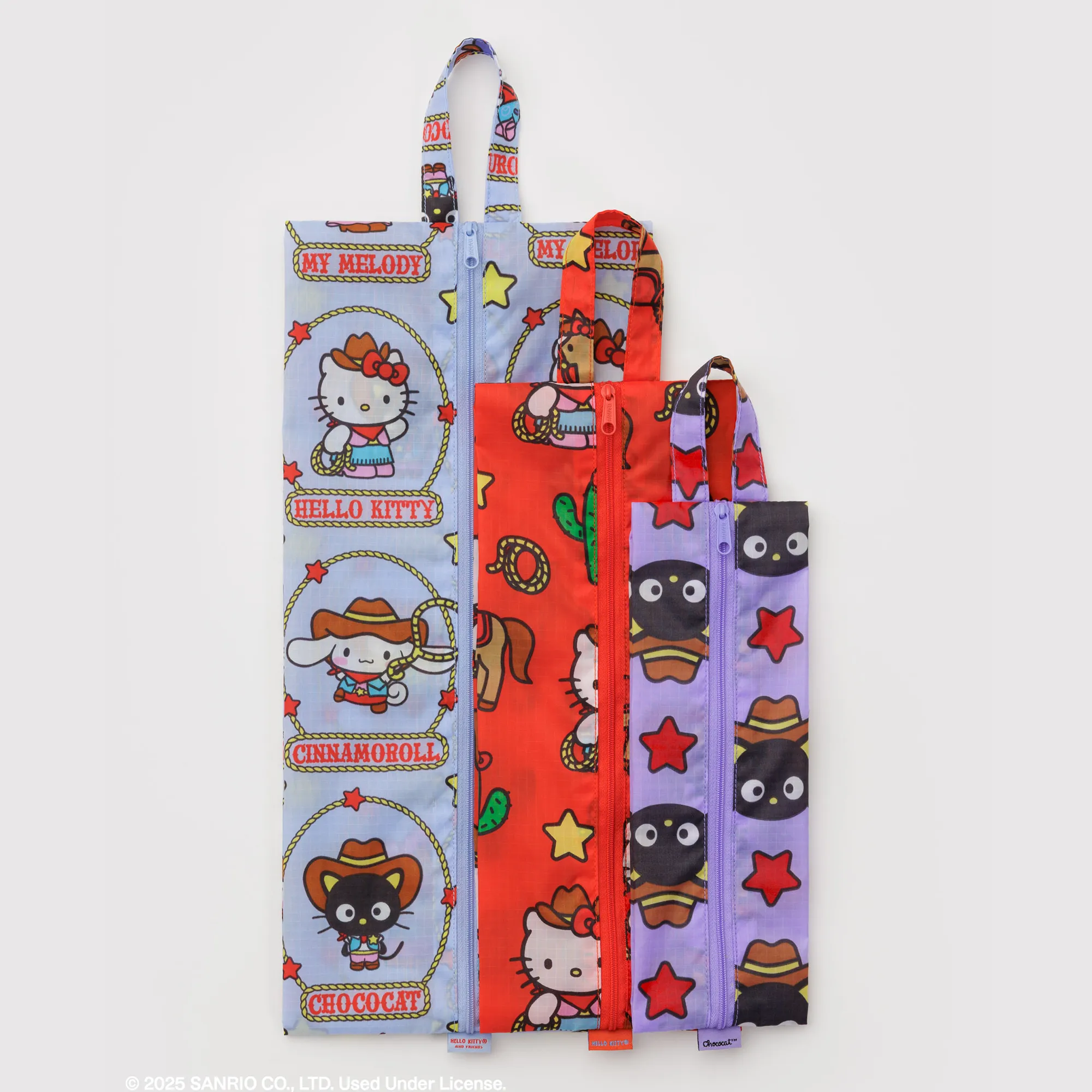 Hello Kitty and Friends x Baggu 3-pc Zipper Pouch Set (Western) sold by Sanrio product image thumbnail 3