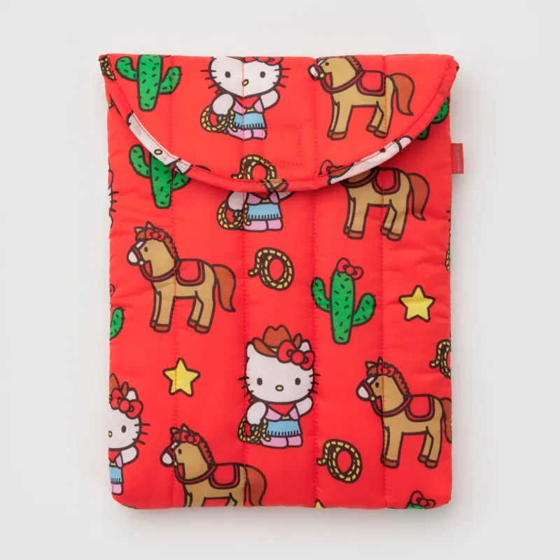 Hello Kitty x Baggu 16" Puffy Laptop Sleeve (Western) sold by Sanrio