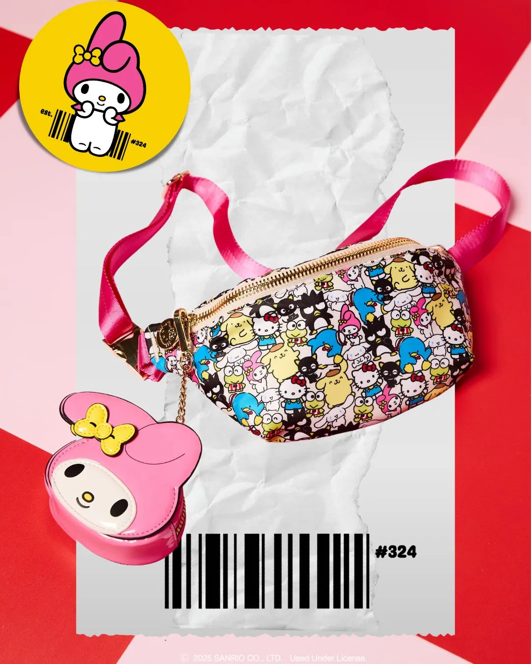 Hello Kitty and Friends x Stoney Clover Lane Classic Fanny Pack (Hello Kitty & Friends) sold by Sanrio product image thumbnail 2