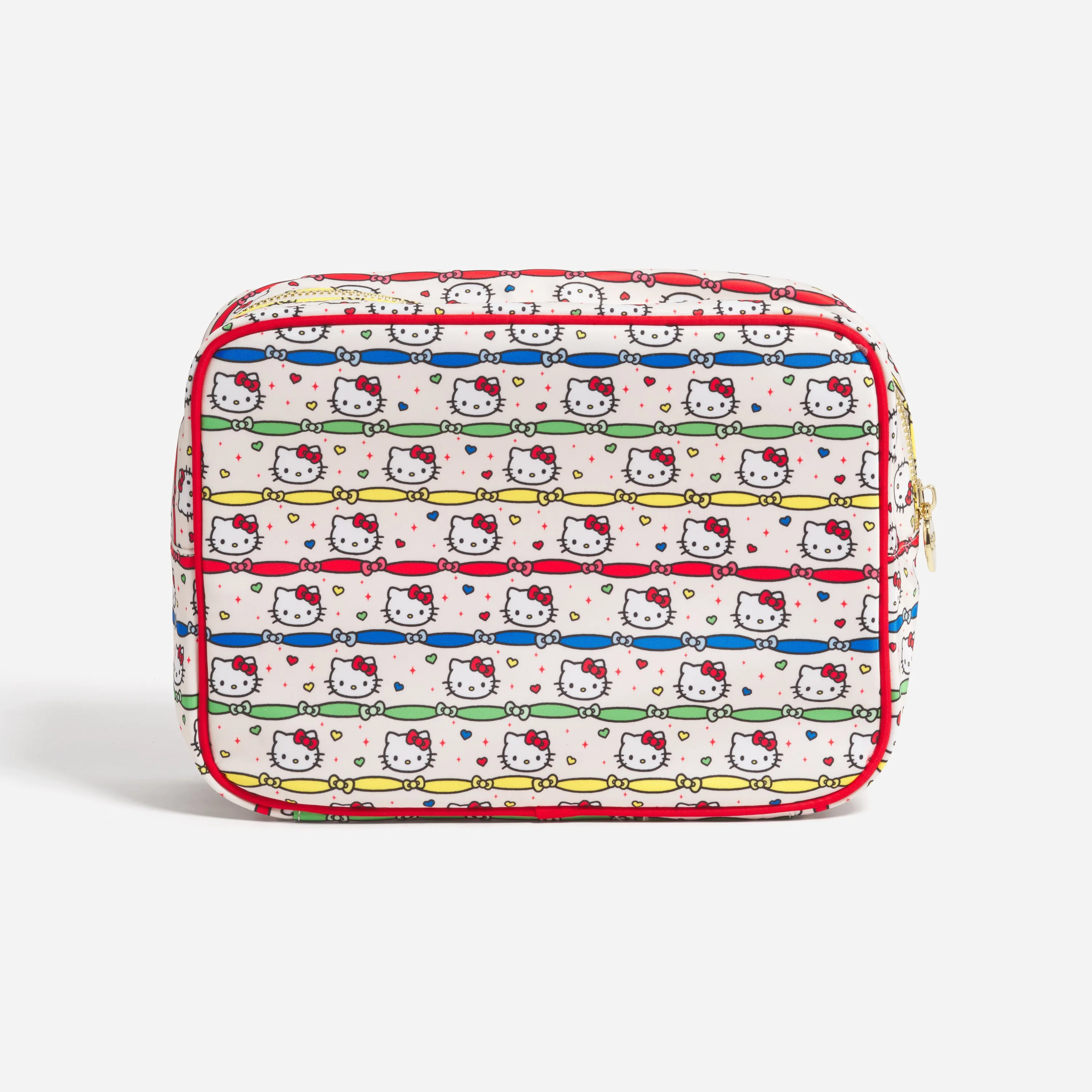 Hello Kitty x Stoney Clover Lane Clear Front Large Pouch (Hello Kitty Ribbon Stripe) sold by Sanrio
