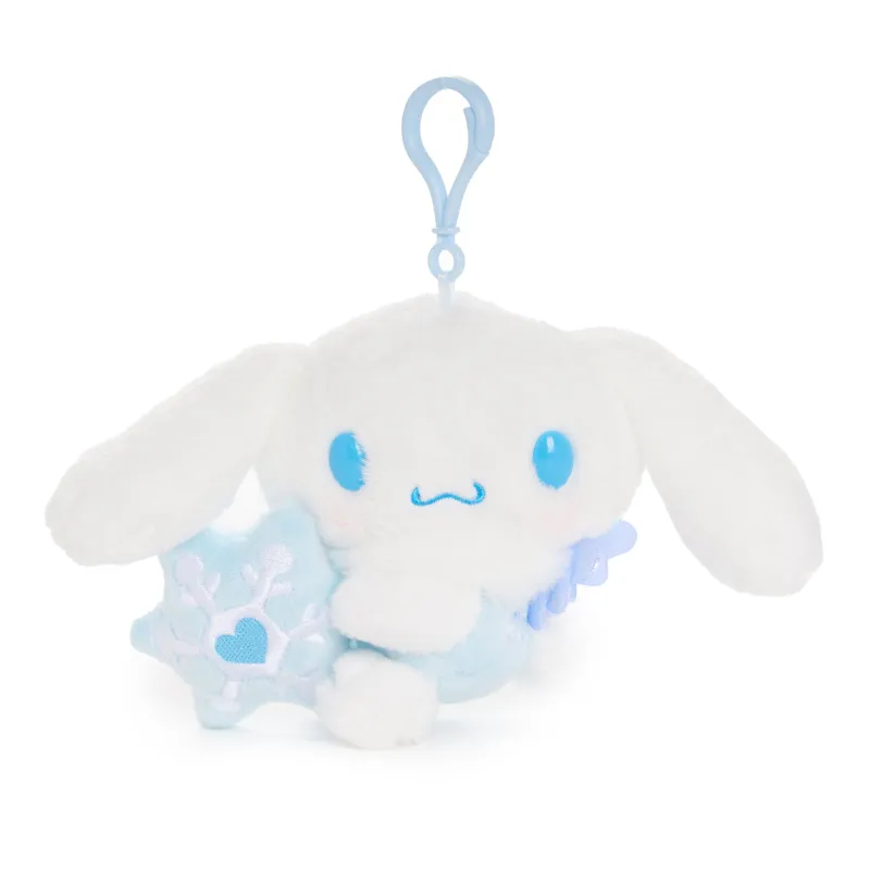 Cinnamoroll Plush Mascot Clip (Snow Angel Series) sold by Sanrio