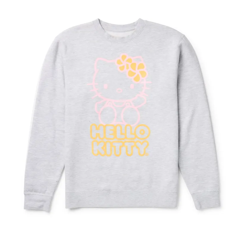 Hello Kitty x Aloha Collection Crew Sweatshirt (Grey) sold by Sanrio