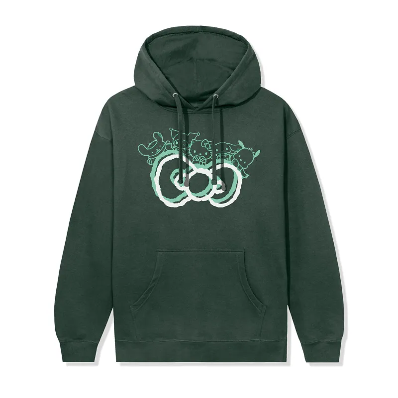 Anti Social Social Club x Hello Kitty and Friends Big Bow Hoodie (Alpine Green) sold by Sanrio