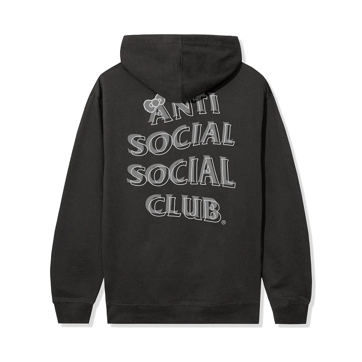 Anti Social Social Club x Hello Kitty and Friends Big Bow Hoodie (Pigment Black) sold by Sanrio product image thumbnail 2