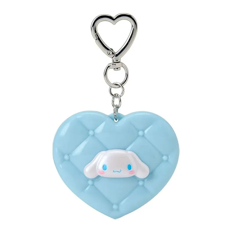 Cinnamoroll Quilted Mini Mirror Keychain made by Sanrio