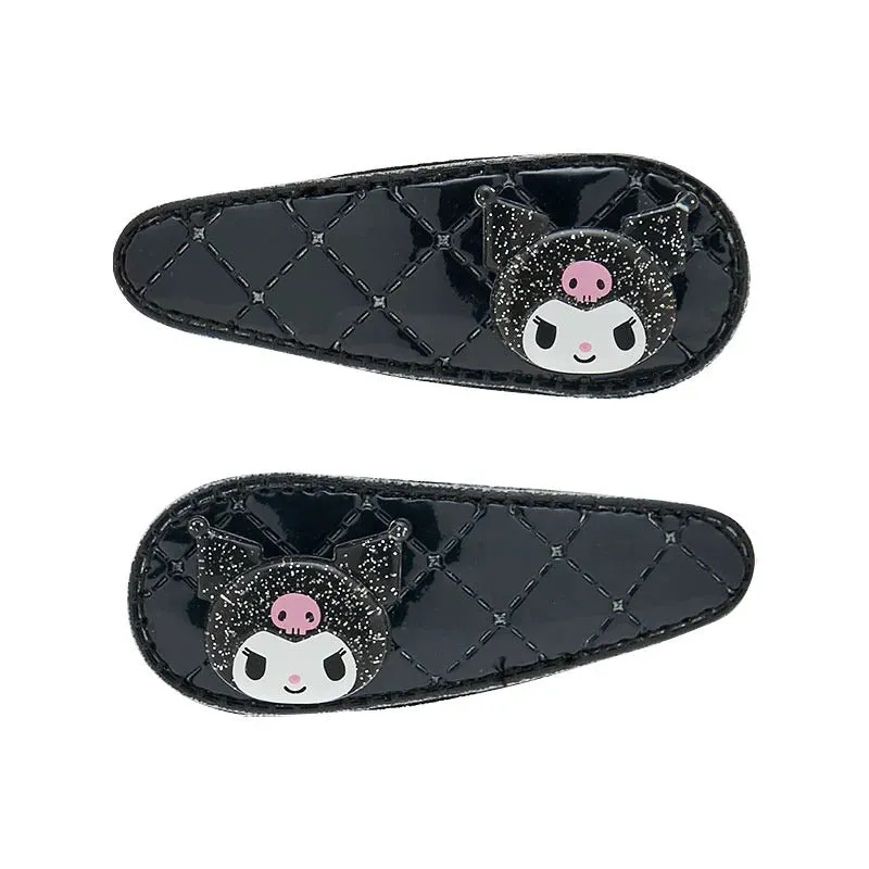 Kuromi 2-pc Quilted Hair Clip Set sold by Sanrio