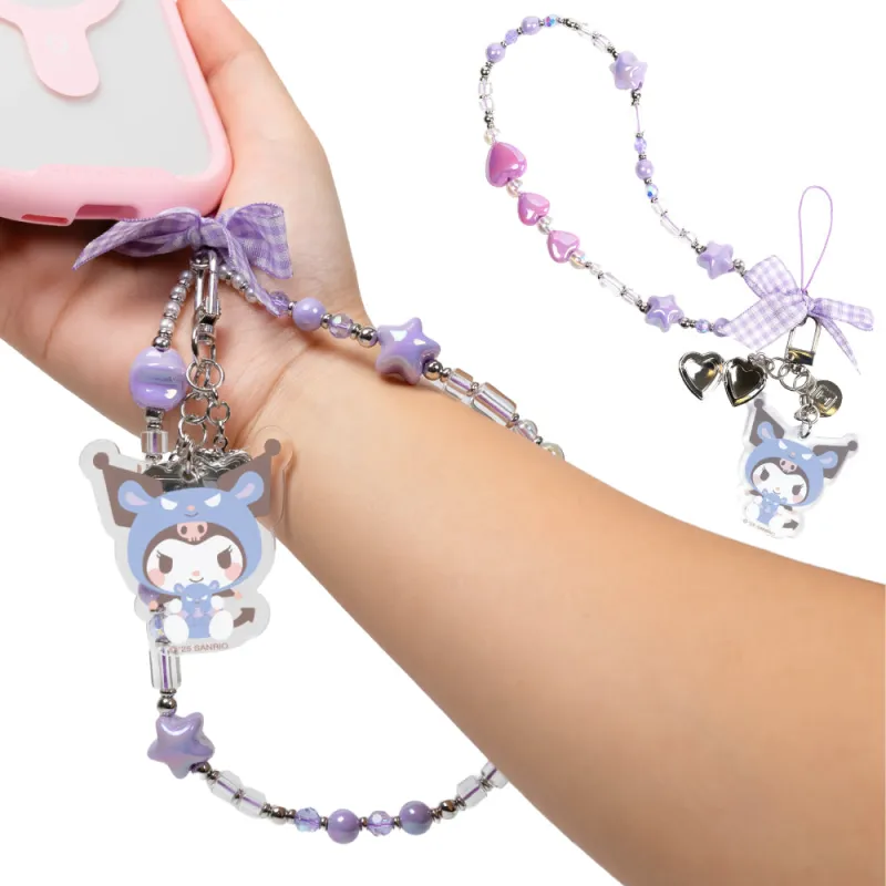 Kuromi Beaded Charm Mobile Phone Wrist Strap (Cosplay Friends) sold by Sanrio
