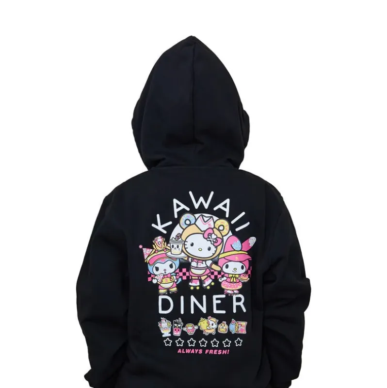 Hello Kitty and Friends x Tokidoki Kawaii Diner Hoodie (Fast Food) made by tokidoki