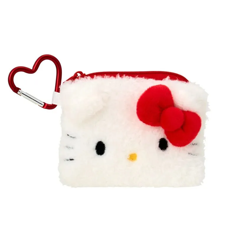 Hello Kitty Fuzzy Mini Zipper Pouch sold by Sanrio