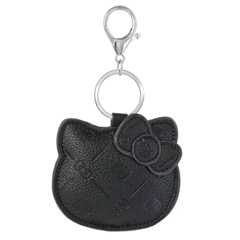 Hello Kitty Debossed Keychain (Black) sold by Sanrio
