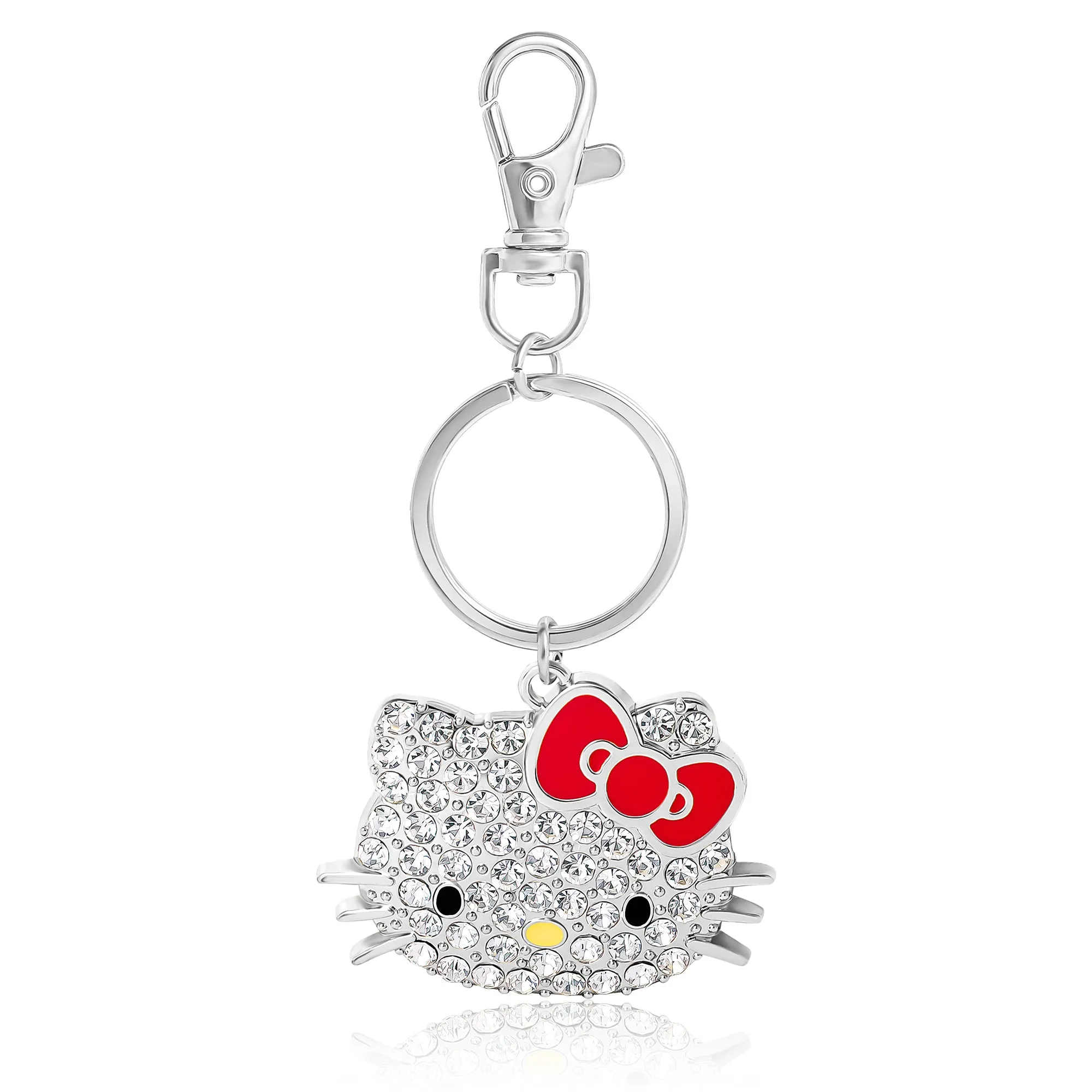 Hello Kitty Face Pave 3D Bling Keychain (Red) sold by Sanrio