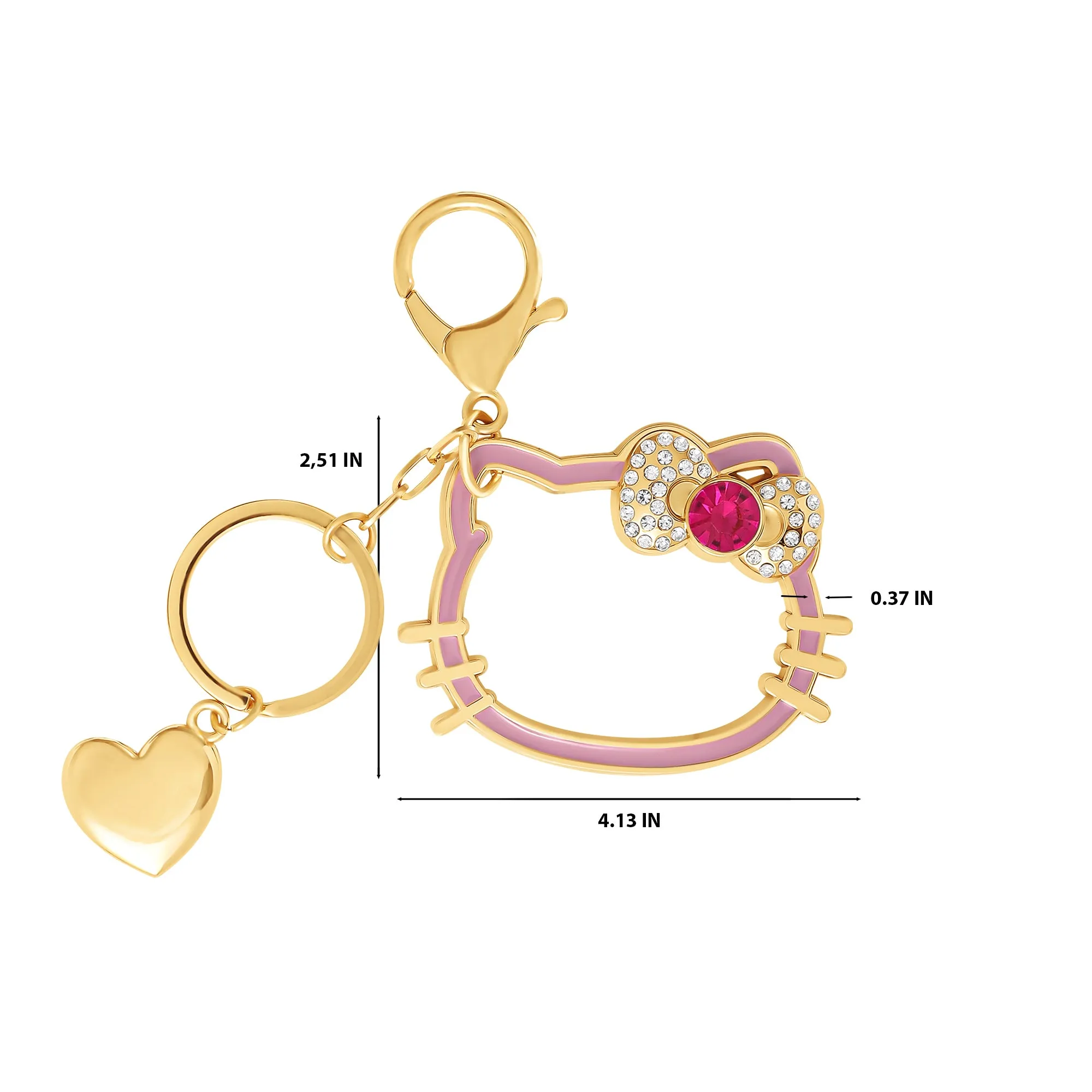 Hello Kitty Silhouette Heart Keychain sold by Sanrio product image thumbnail 5