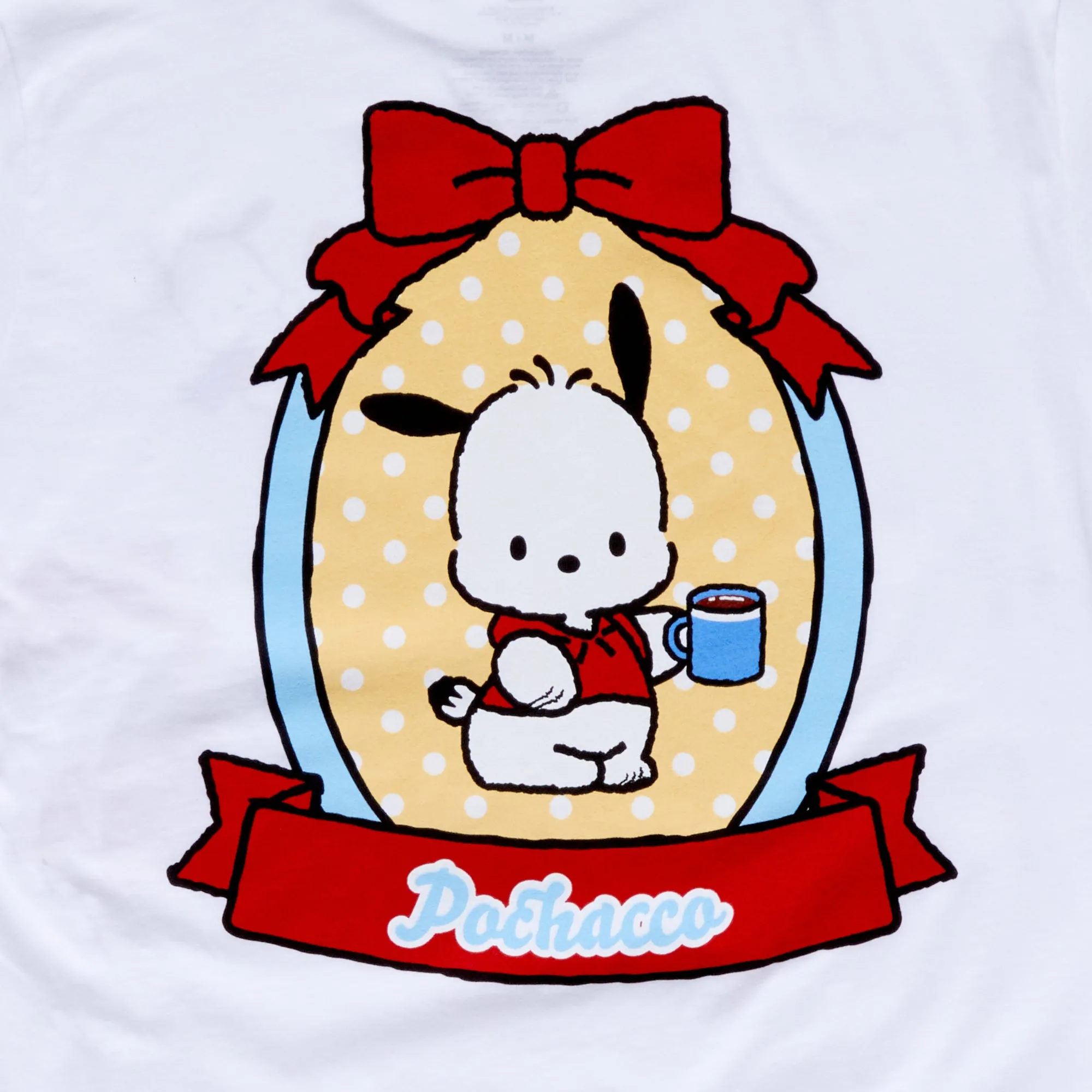 Pochacco & Pi-Chan Adult Tee (White) sold by Sanrio product image thumbnail 3