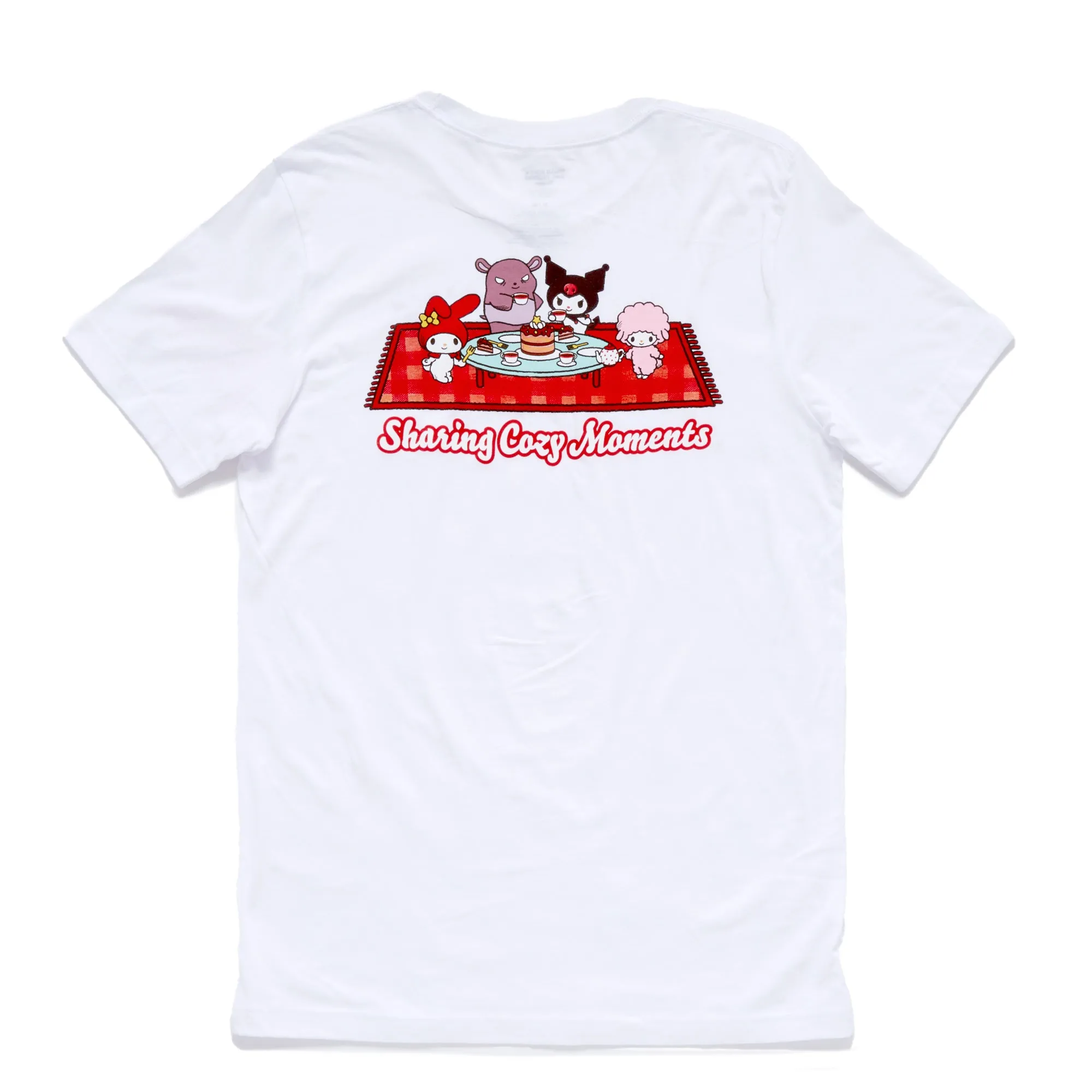 Kuromi Adult Sharing Cozy Moments Tee (White) sold by Sanrio