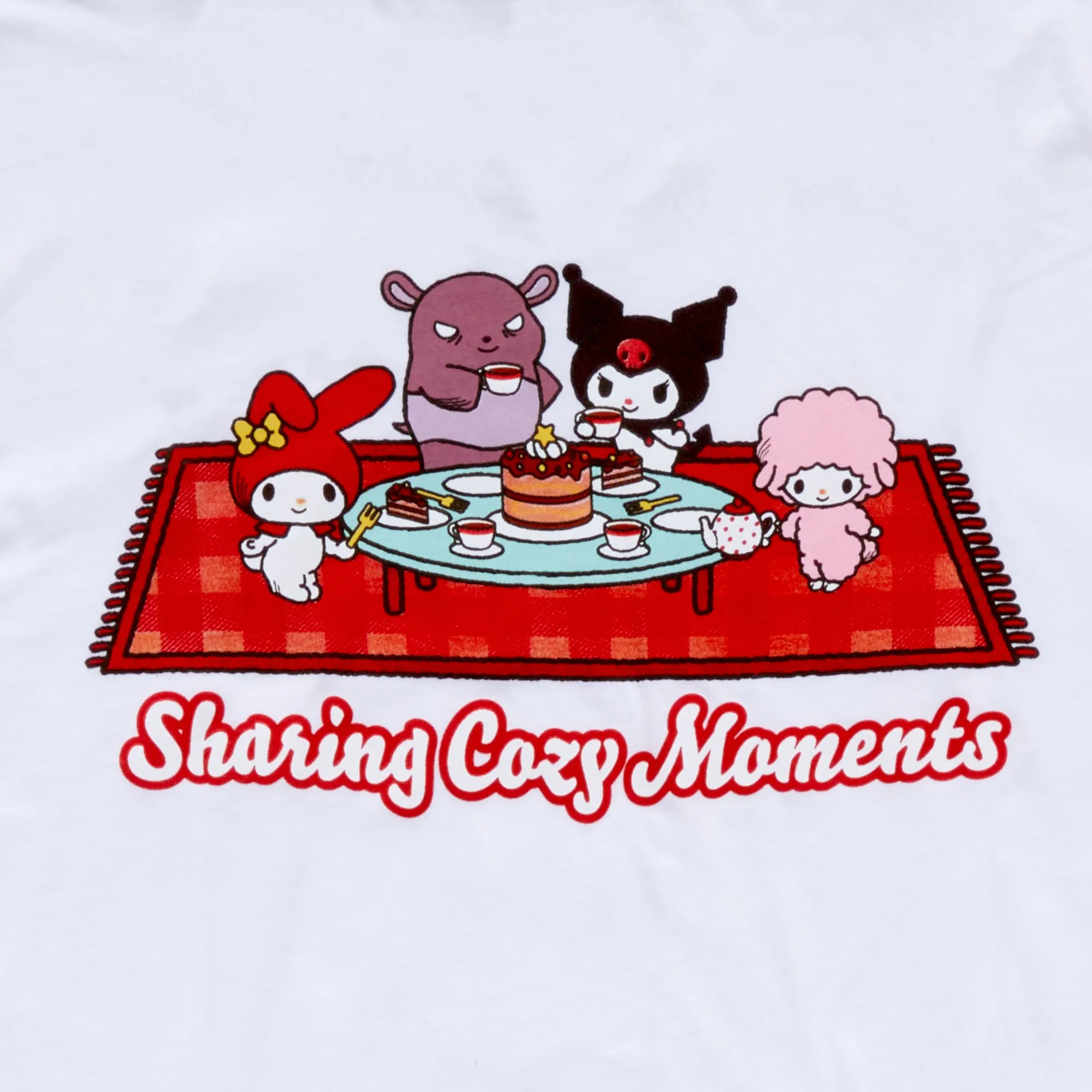 Kuromi Adult Sharing Cozy Moments Tee (White) sold by Sanrio product image thumbnail 2