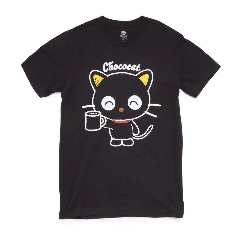 Chococat Adult Mug Tee (Black) sold by Sanrio