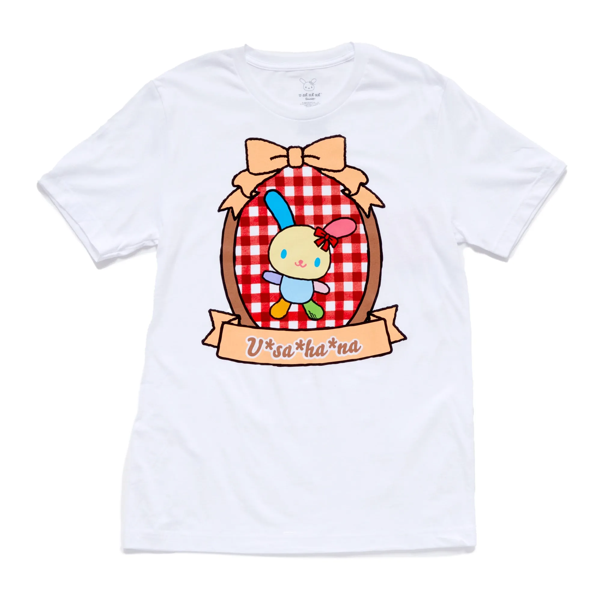 U*SA*HA*NA Adult Bow & Plaid Tee (White) sold by Sanrio