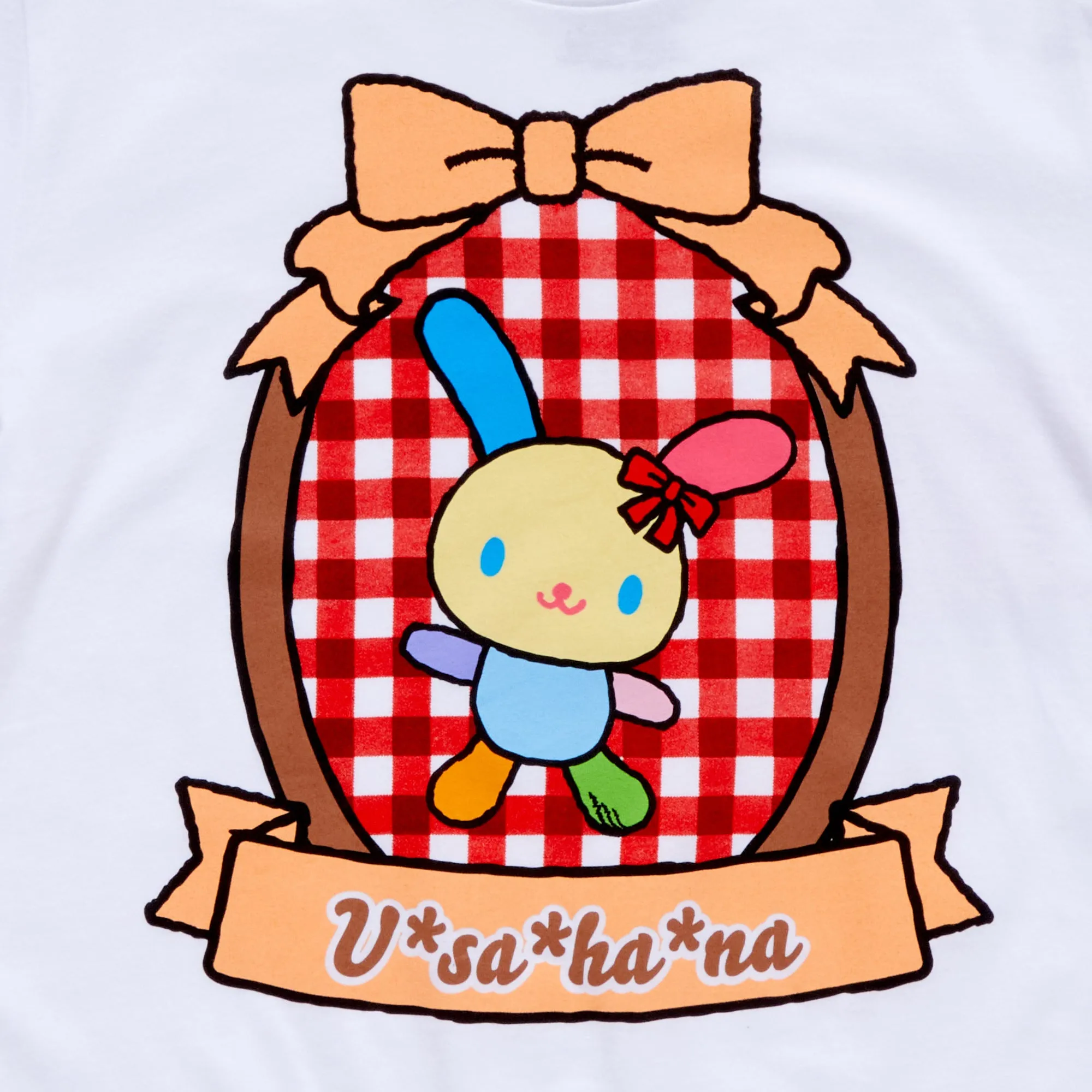 U*SA*HA*NA Adult Bow & Plaid Tee (White) sold by Sanrio product image thumbnail 2