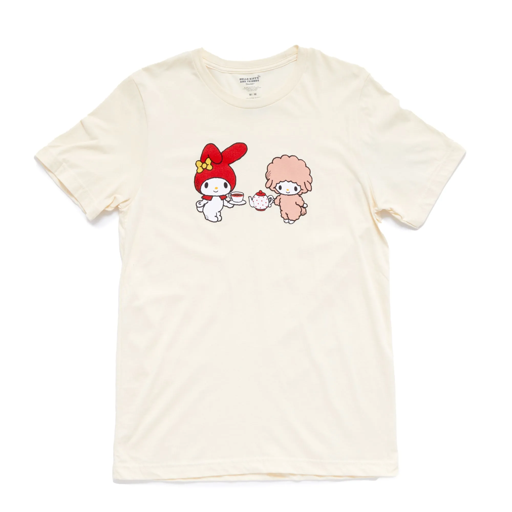 My Melody & My Sweet Piano Adult Tea Time Cheers Tee (Ivory) sold by Sanrio