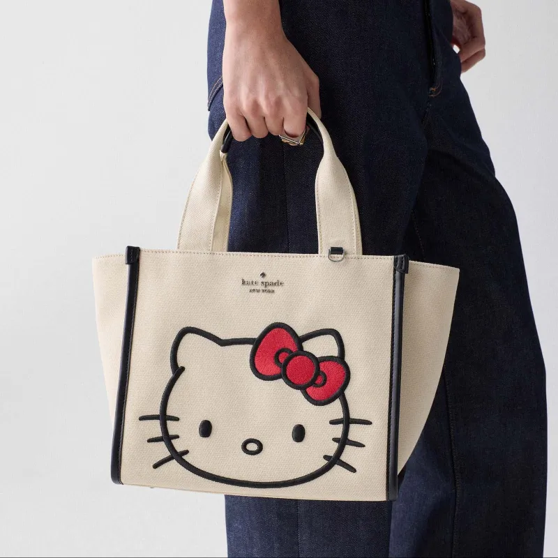 Hello Kitty x Kate Spade New York Kip Canvas Small Tote made by Kate Spade