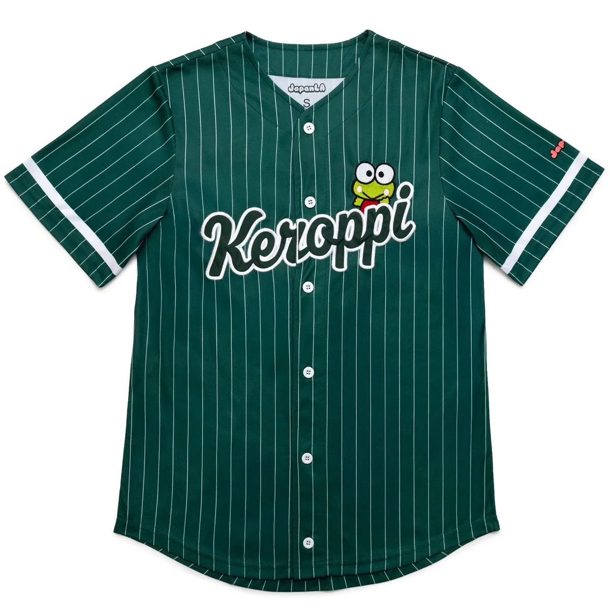Keroppi x JapanLA Baseball Jersey (Green) sold by Sanrio product image thumbnail 3