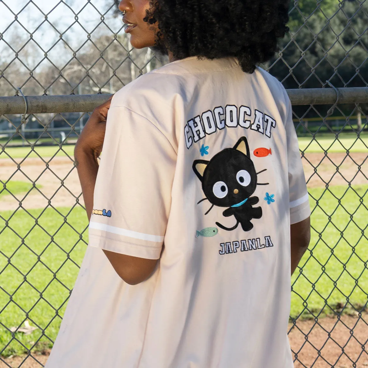 Chococat x JapanLA Baseball Jersey (Beige) sold by Sanrio product image thumbnail 4