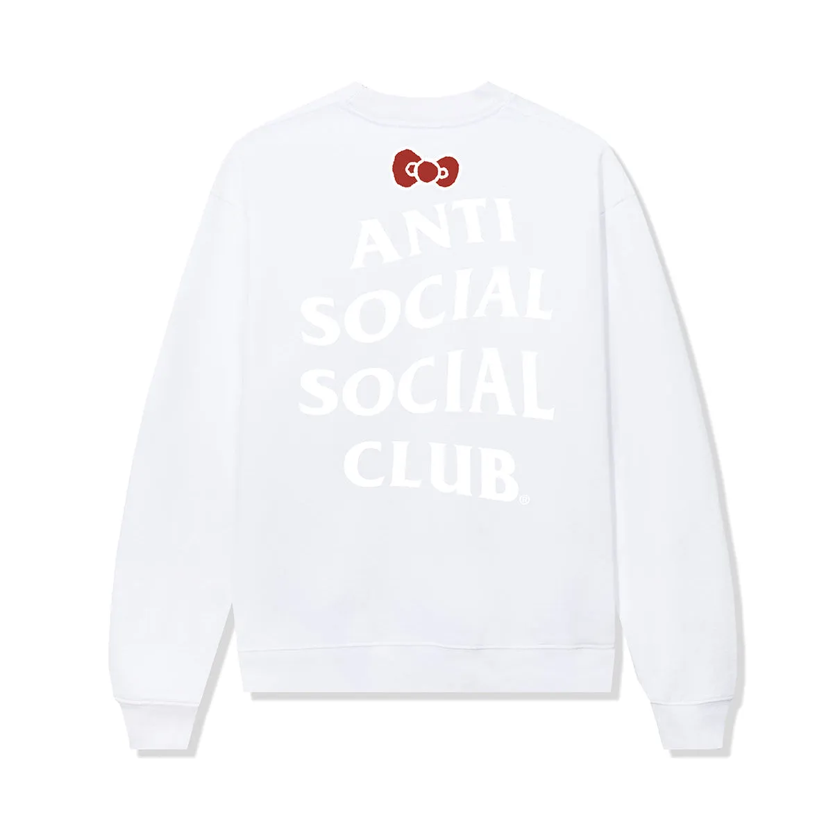 Anti Social Social Club x Hello Kitty and Friends Big Bow Crewneck (White) sold by Sanrio product image thumbnail 2