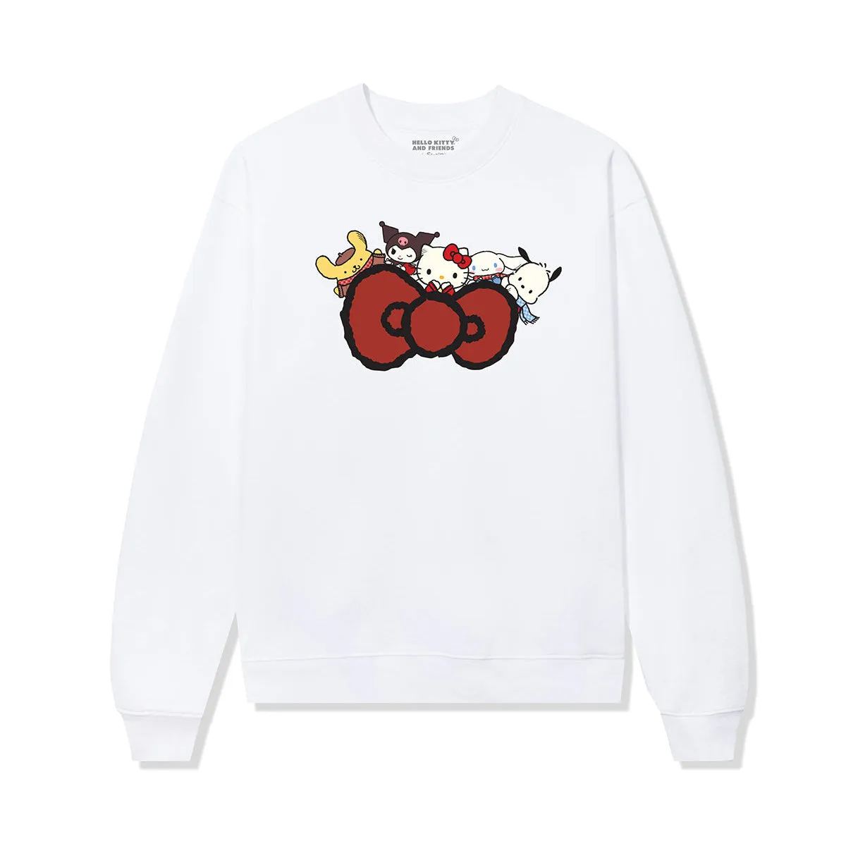 Anti Social Social Club x Hello Kitty and Friends Big Bow Crewneck (White) sold by Sanrio