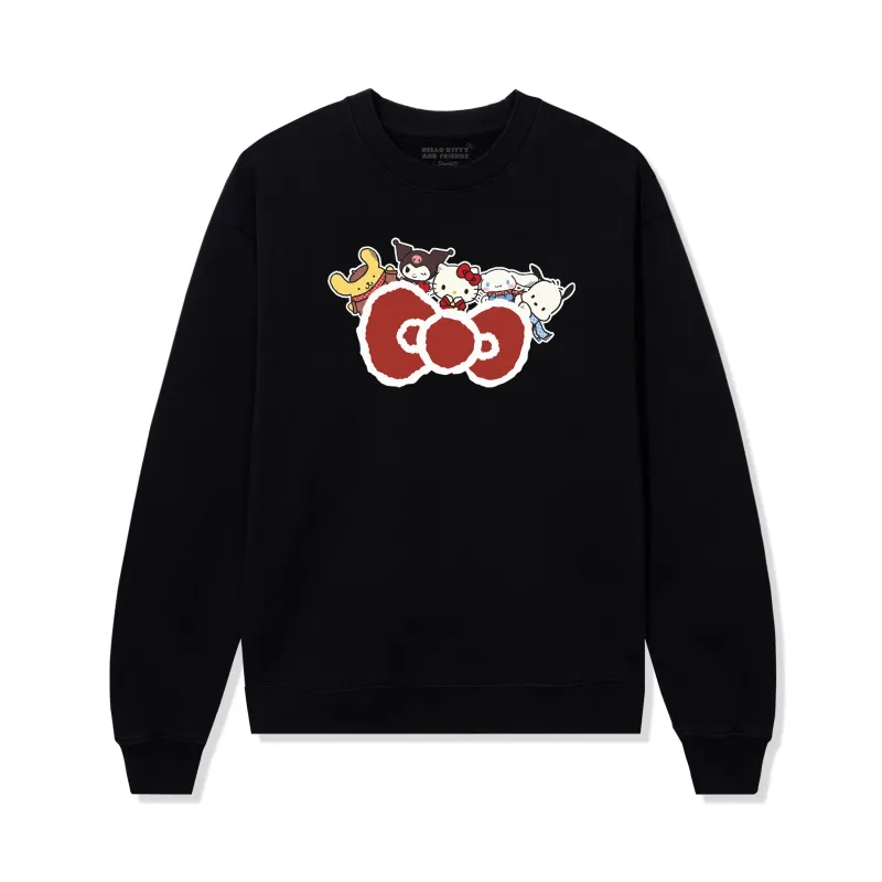 Anti Social Social Club x Hello Kitty and Friends Big Bow Crewneck (Black) sold by Sanrio