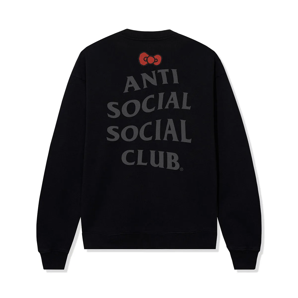 Anti Social Social Club x Hello Kitty and Friends Big Bow Crewneck (Black) sold by Sanrio product image thumbnail 2