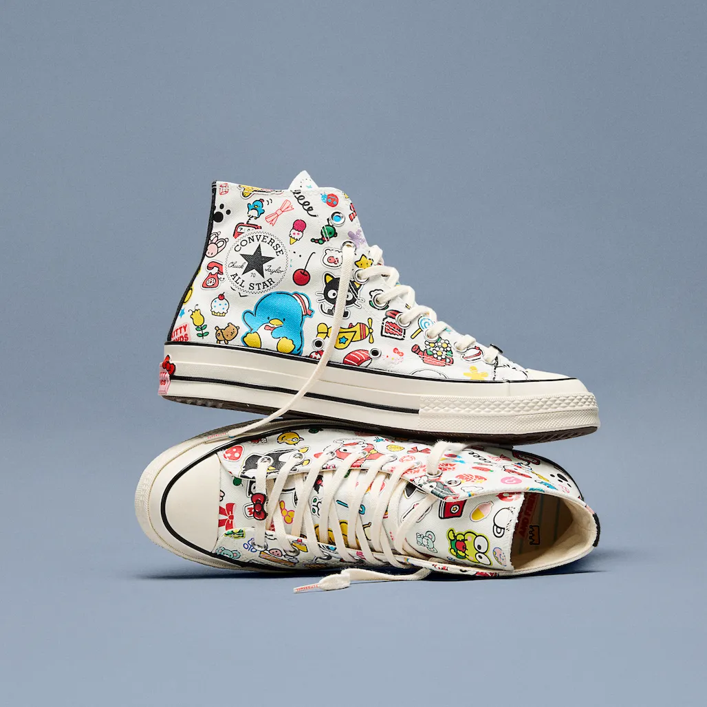Converse x Hello Kitty and Friends Chuck 70 Hi-Top Stickers Sneaker (Adult - White) sold by Sanrio product image thumbnail 2