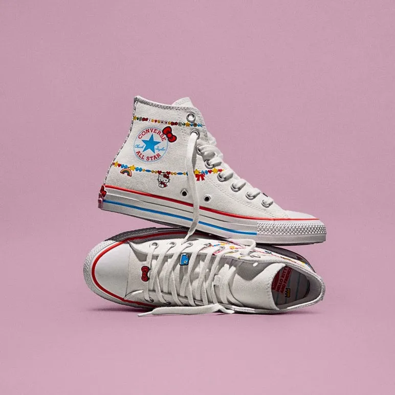 Converse x Hello Kitty Chuck Taylor All Star Charmed Hi-Top Sneaker (Adult - White) sold by Sanrio product image thumbnail 2