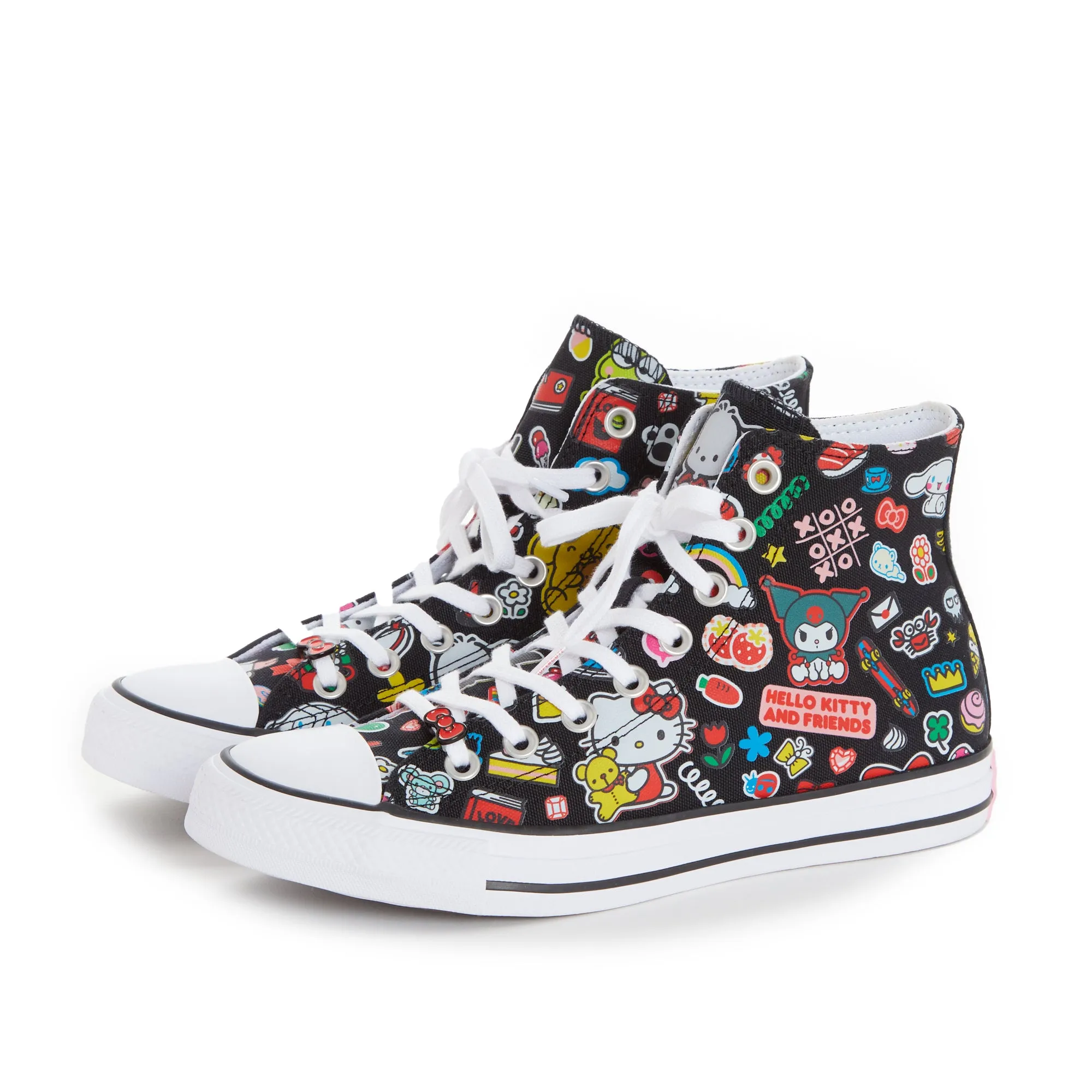 Converse x Hello Kitty and Friends Chuck Taylor All Star Hi-Top Sneaker (Adult - Black) sold by Sanrio