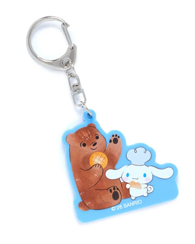 Cinnamoroll x Okayama Kobo Bear Keychain made by Sanrio