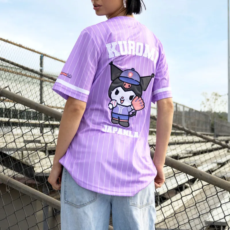 Kuromi x JapanLA Baseball Jersey (Purple) made by Sanrio