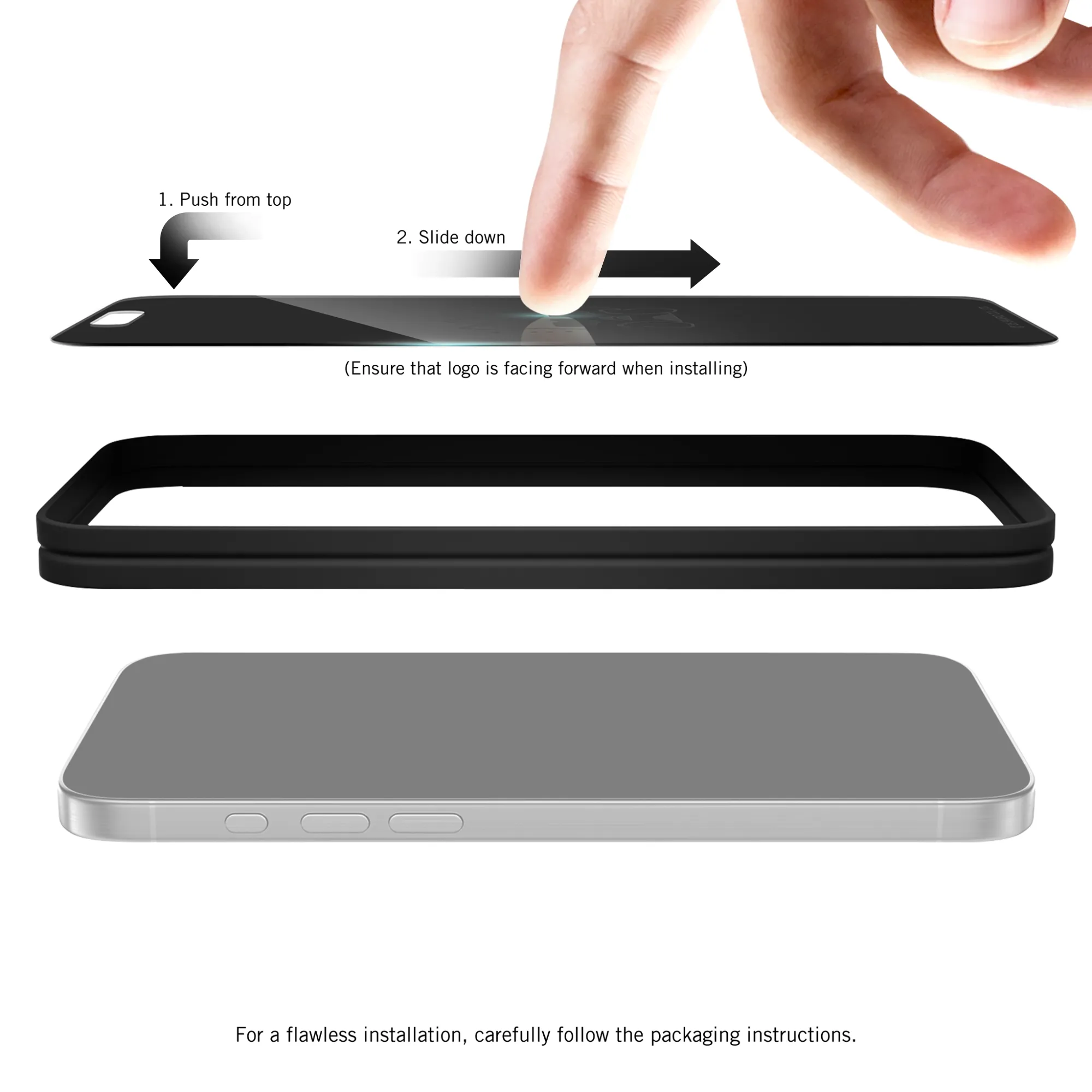 Badtz-Maru x Screen Skinz Thinking iPhone Privacy Screen Protector sold by Sanrio product image thumbnail 4