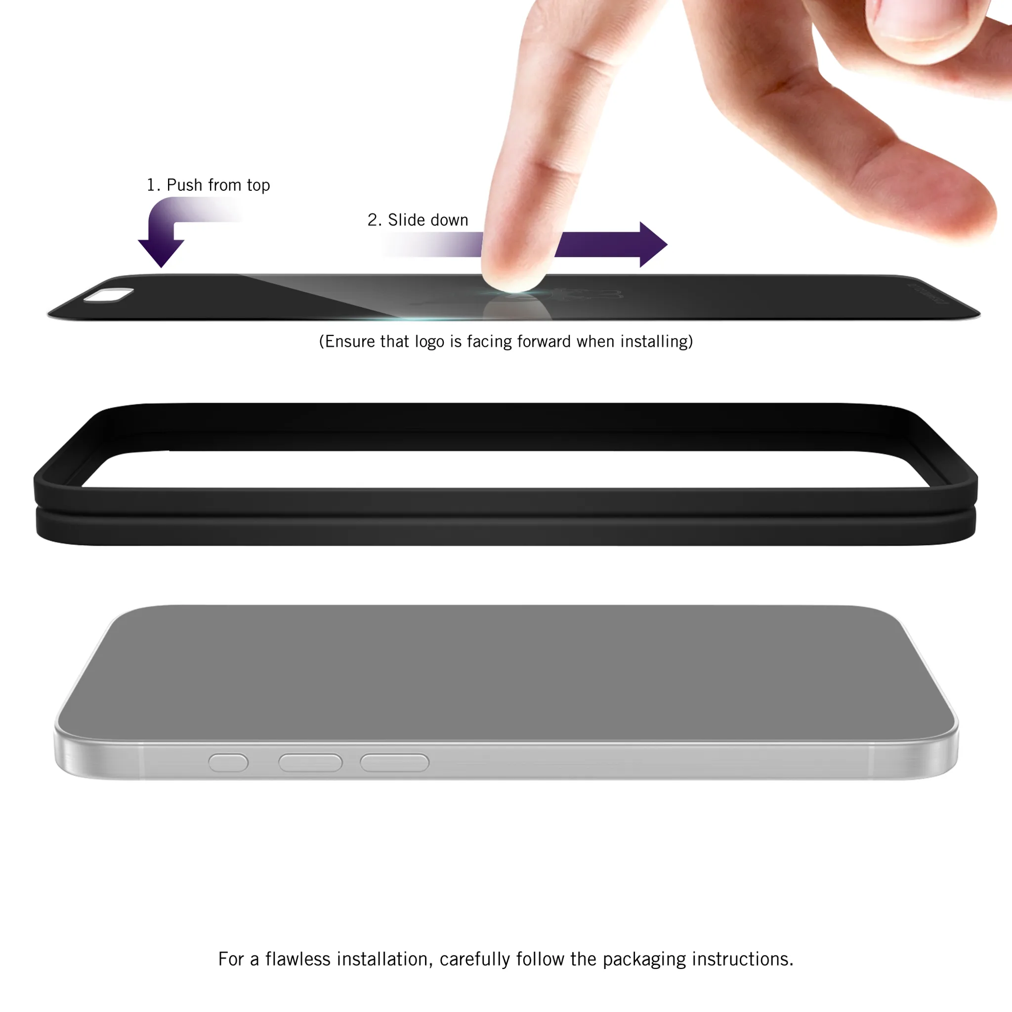 Kuromi x Screen Skinz iPhone Privacy Screen Protector sold by Sanrio product image thumbnail 5