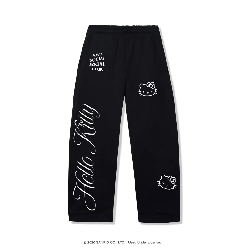 Anti Social Social Club x Hello Kitty Ethereal Sweatpant (Black) made by Anti Social Social Club