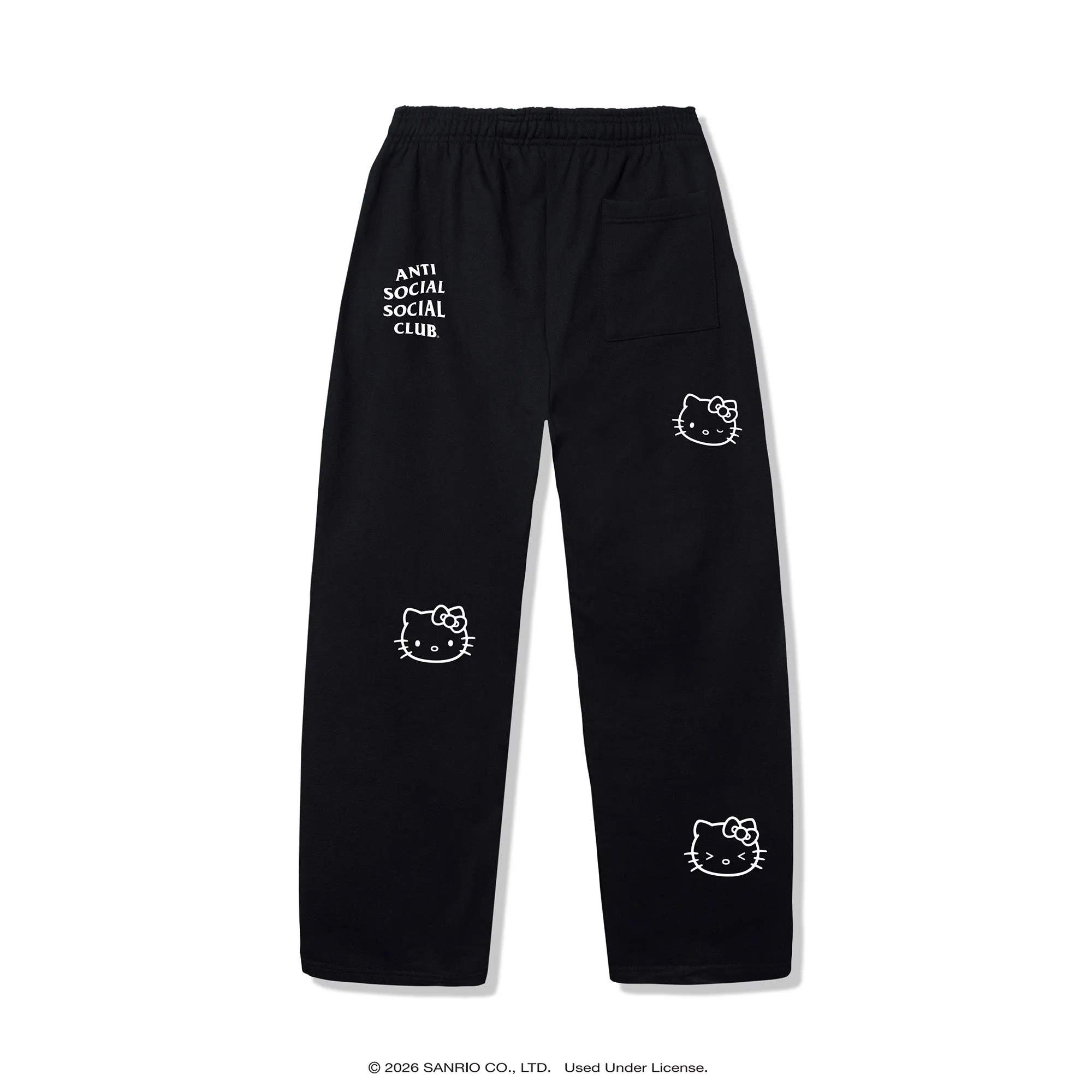 Anti Social Social Club x Hello Kitty Ethereal Sweatpant (Black) sold by Sanrio product image thumbnail 2