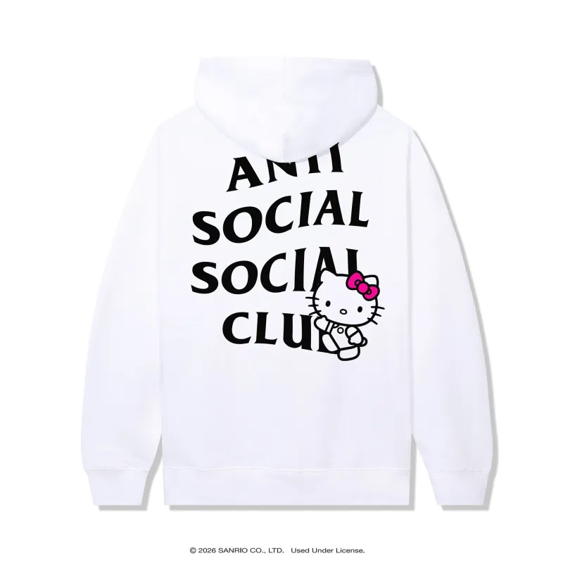 Anti Social Social Club x Hello Kitty ASHKC Hoodie (White) made by Anti Social Social Club