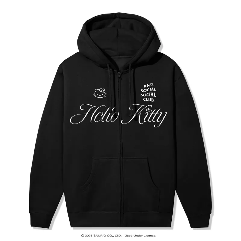 Anti Social Social Club x Hello Kitty Ethereal Zip Hoodie (Black) made by Anti Social Social Club