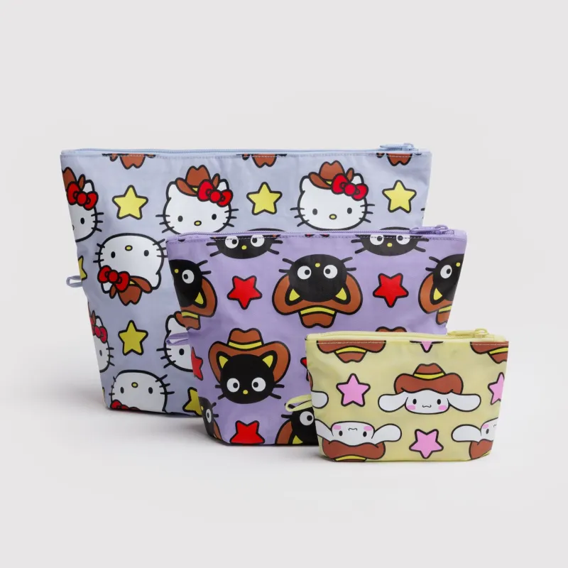 Hello Kitty and Friends x Baggu Go Pouch Set (Western) made by Sanrio