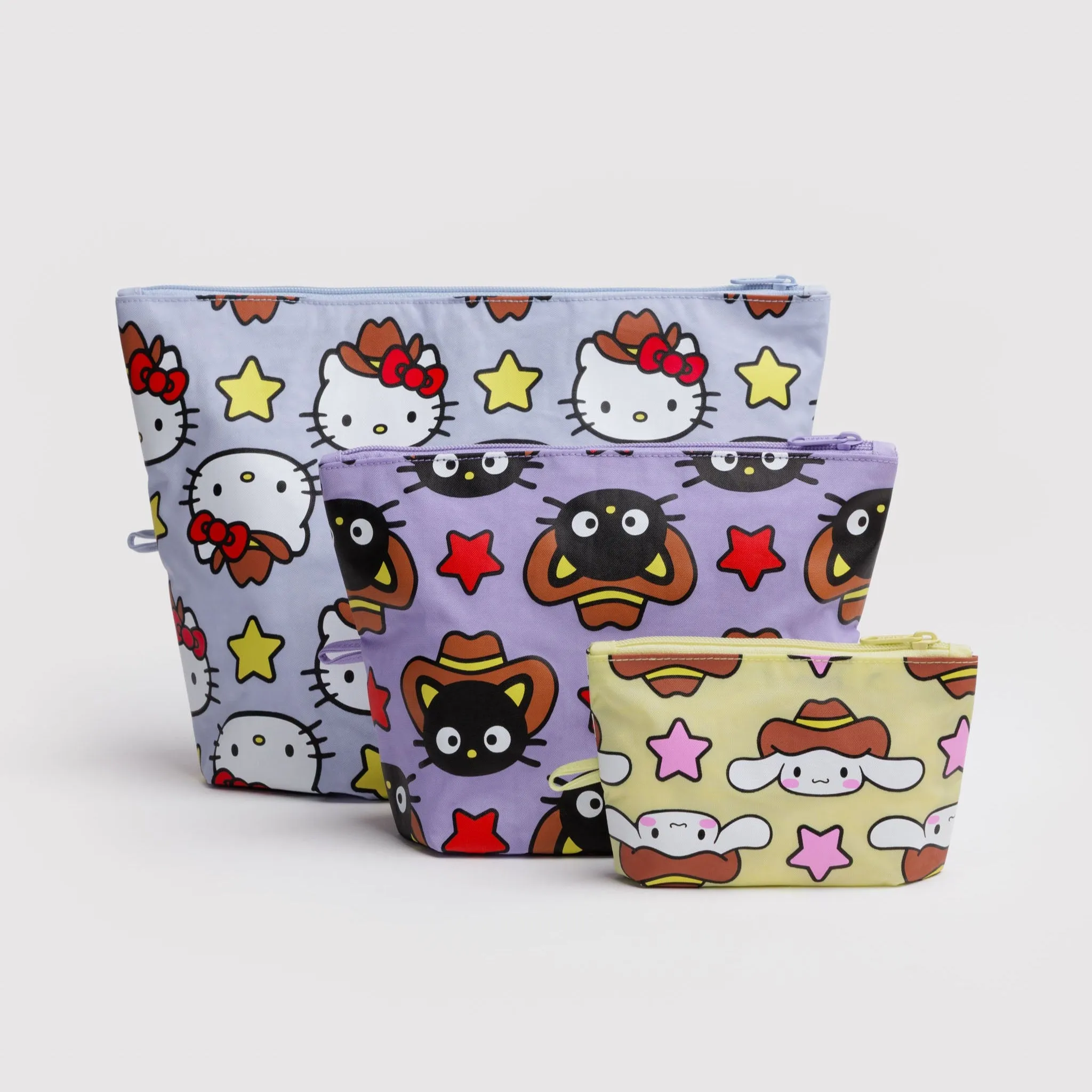 Hello Kitty and Friends x Baggu Go Pouch Set (Western) sold by Sanrio