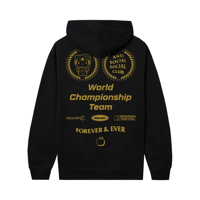 Anti Social Social Club x Hello Kitty World Champ Hoodie (Black) made by Anti Social Social Club